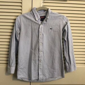 EUC blue button down shirt